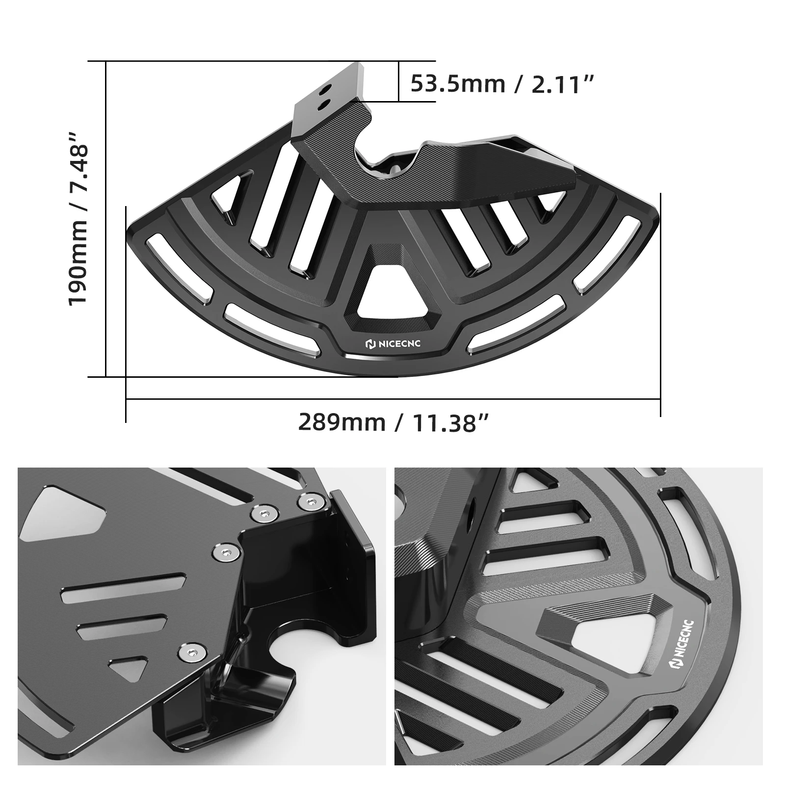NICECNC Bremsscheibenschutz vorne für Honda CRF1100L CRF 1100L Africa Twin D4 A4 2020-2026 2025 2024 2023 2022 2021 – Detail 2