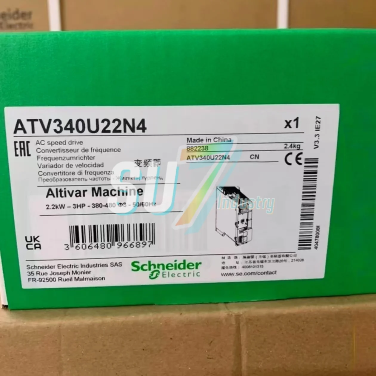 

Преобразователь частоты ATV340U22N4 Новый оригинал