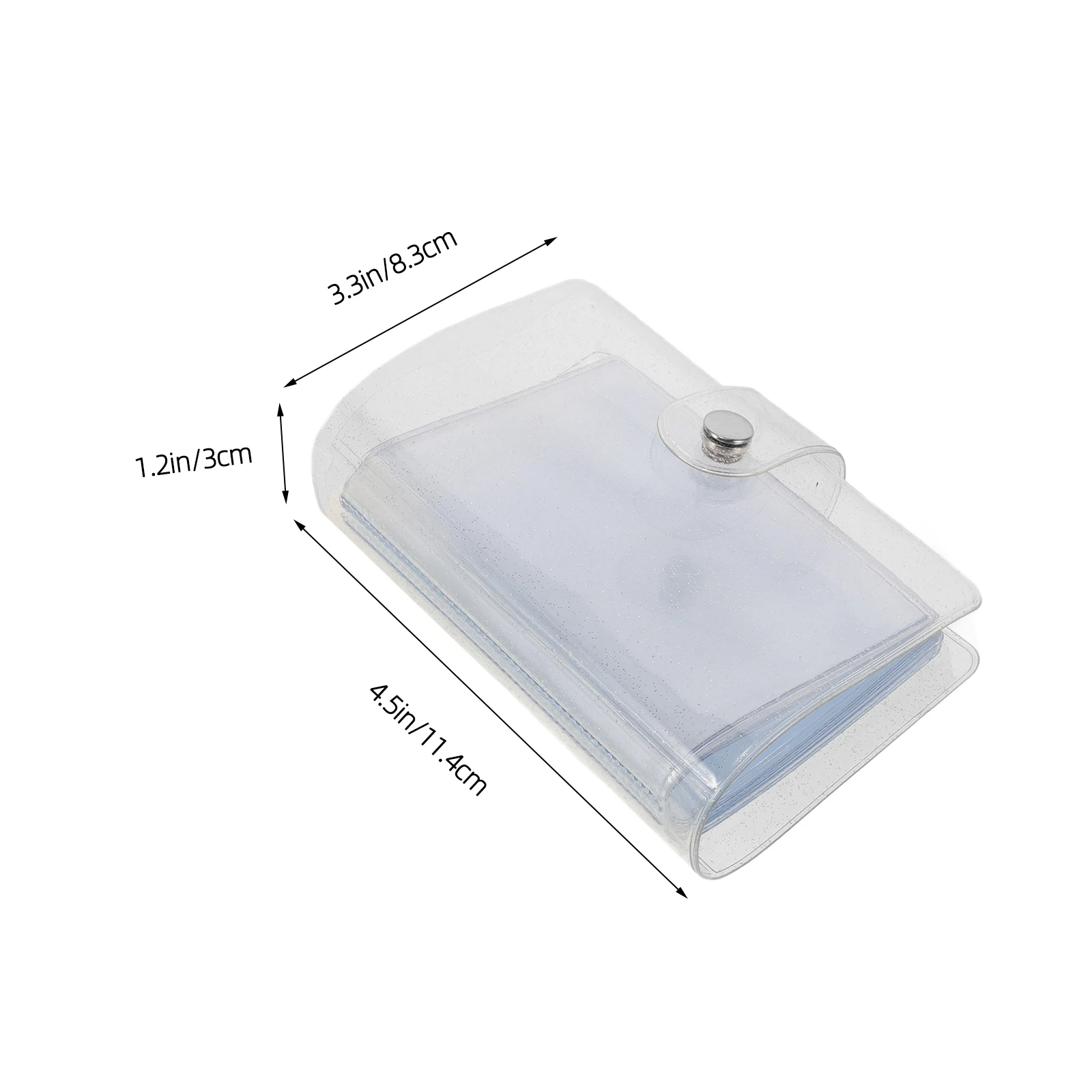 PVC Photo Album 3-Inch Postcard Storage Mini Card Holder Book Travel Collecting Album Business Card Book Photocard Binder Mini