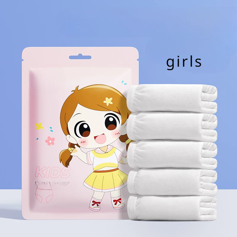 2024 New Children\'s Disposable Underwear for Girls and Boys Pure Cotton Sterilized Disposable Daily Travel Supplies Set Shorts