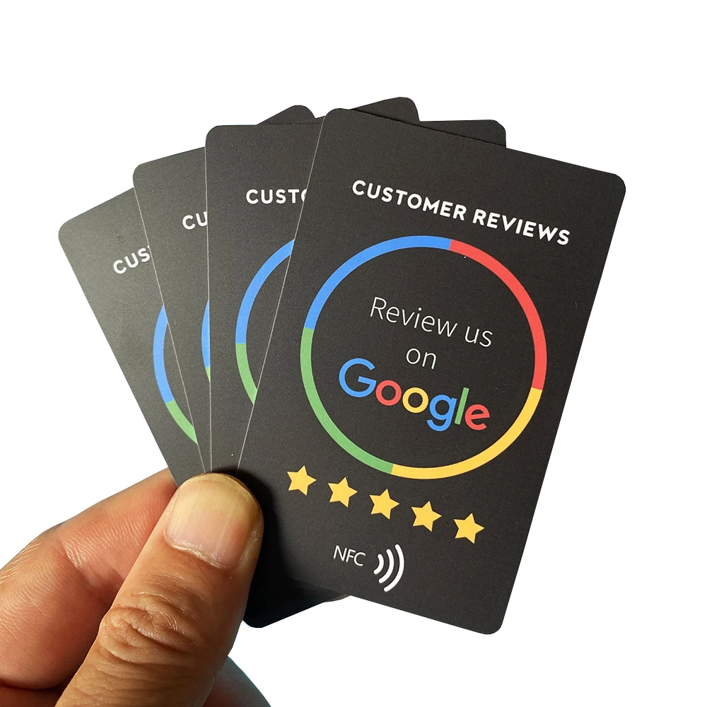 Beoordeel ons op Google Trustpilot Tripadvisor Beoordelingen NFC Tap Cards NTAG215 504bytes NFC-Enabled Google Reviews Kaarten