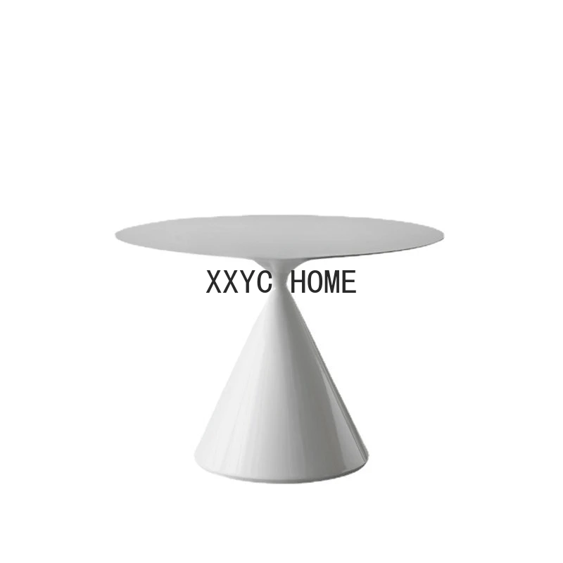 

Stone Plate Dining Small Apartment Home Conference Table Modern Minimalist Small round Table