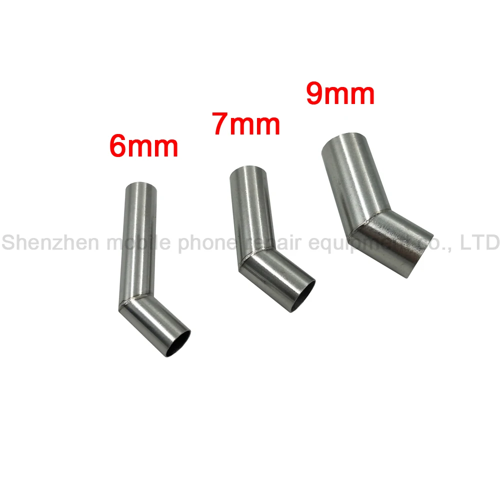 Hot Air Gun bocal adaptador, ângulo de 45 graus, pistola de calor, pistola portátil cabeça para microscópio A8, CPU A9, lâmina especial voar linha