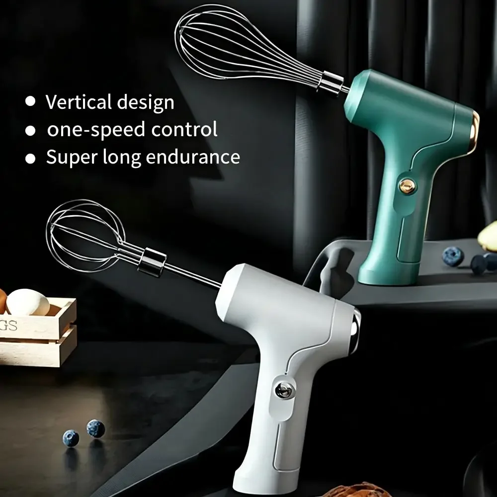 USB Rechargeable Cordless Electric Hand Mixer for Cake Baking, Cream Whisk, Kitchen Tool, Electric Food Blender