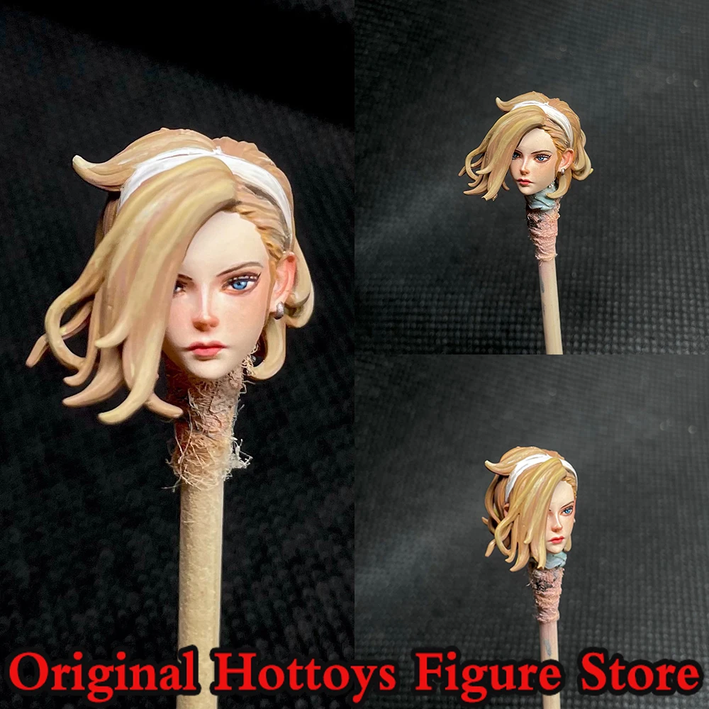 

1/18 Scale Female Soldier Head Sculpture Beauty Head Carving Fit 3.75-inches Joytoy Acid Rain War Action Figure Doll Body
