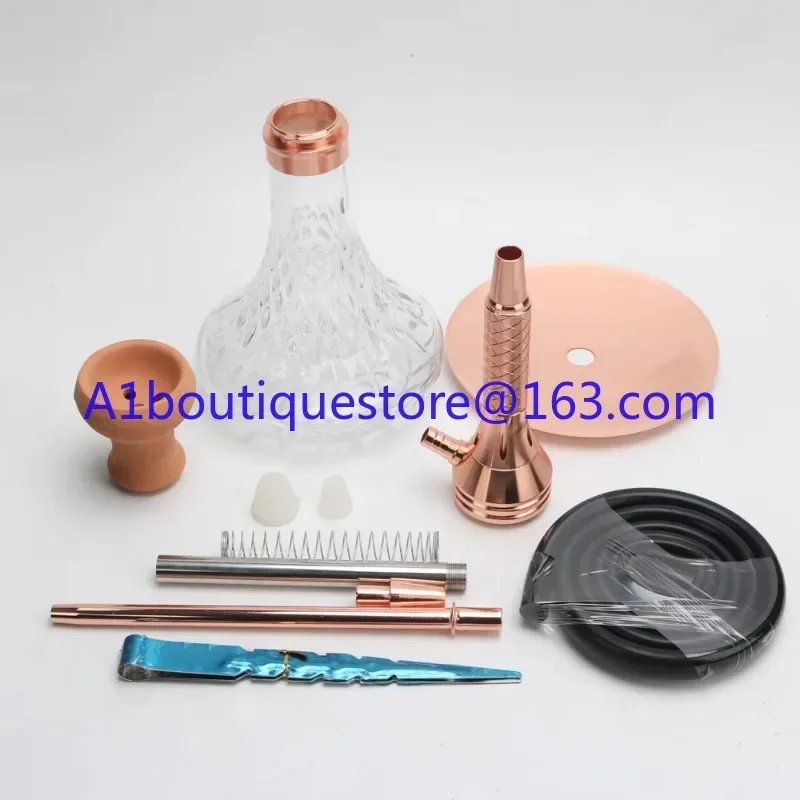 

cup glass aluminum alloy hookah box set 2-color strange tea set batch hookah