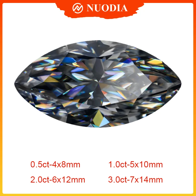 モアサナイト ルース 100面 cut グレー 0.5ct〜5.0ct