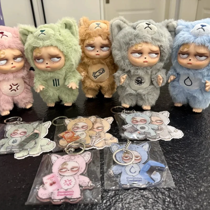 Sleepless Grumpi Ragdoll Vinyl Plush Blind Box - Trendy Surprise Ornament Soft Doll Toy Collectible Gift For Girls Holiday
