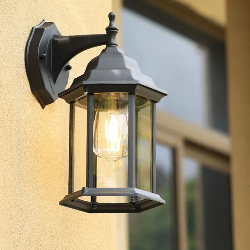 Modern Minimalist Aluminum Waterproof LED Wall Light Outdoor Garden Hotel Guesthouse Entrance Eaves Decor Novelty New Home view 3