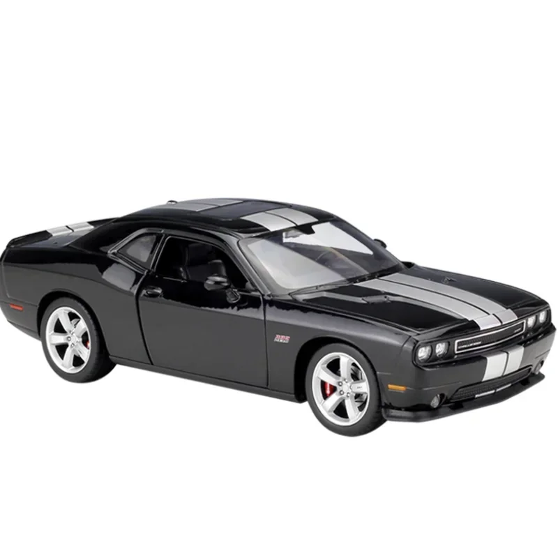 WELLY 1:24 2012 DODGE Challenger SRT Alloy Luxury Vehicle Diecast Pull Back Car Models Toy Collection Christmas Gift B195