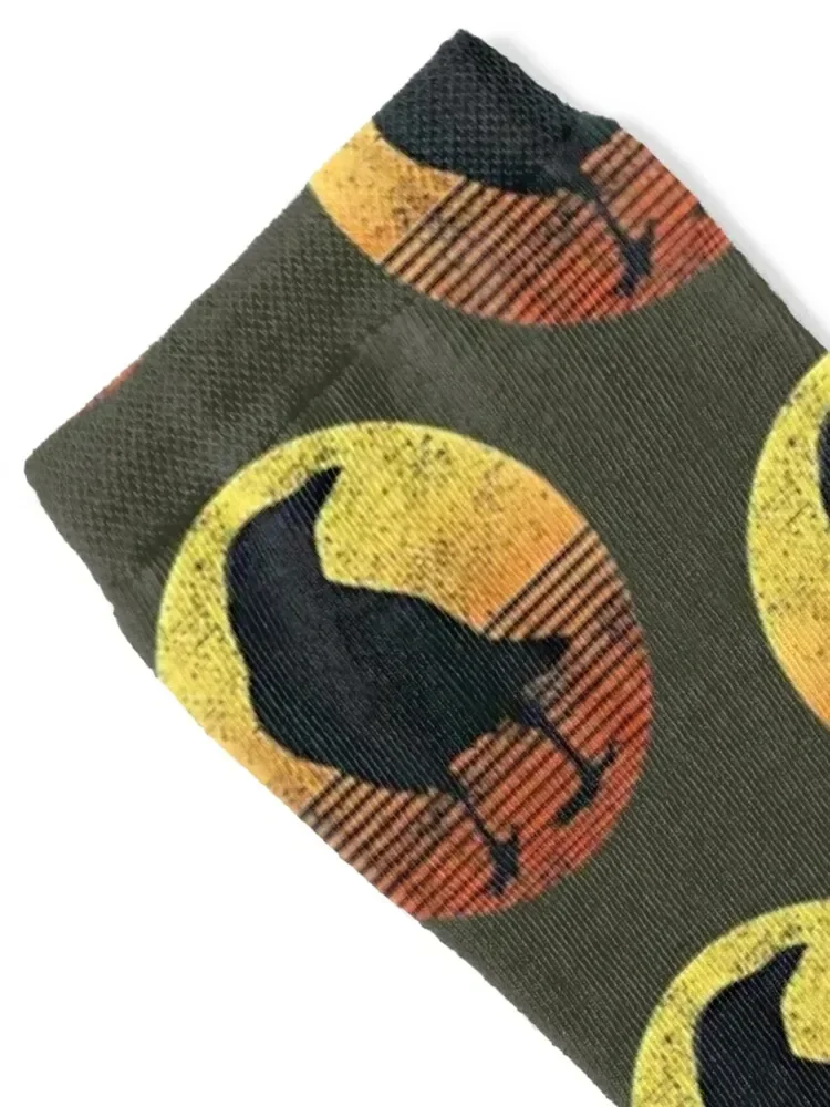 Counting Sunset Crow , Rock music, Raven Socks new year Thermal man winter Socks For Men Women's