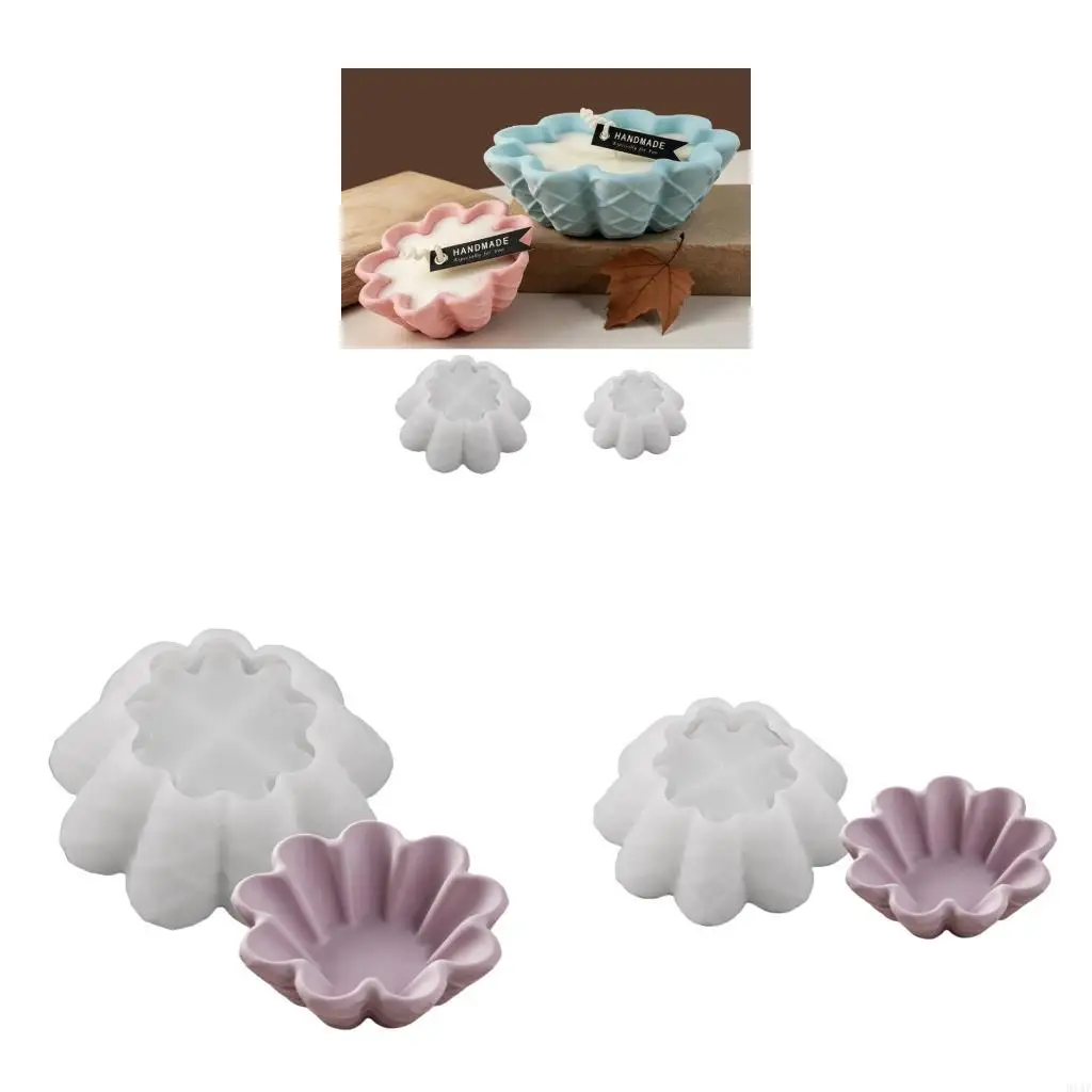 91AF Easy To Use Bowl Silicone Mold For Crafting Jewelry Dish And Decors Tray With Diamonds Surfaces