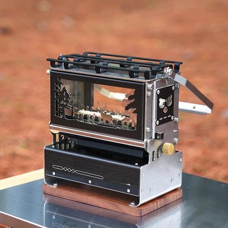 

Настольная смотровая печь, портативная походная печь для барбекю, орнамент бытовой керосиновой лампы