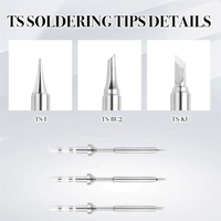 WCS-For Pinecil TS100 Soldering Iron Tips Replacement For Mini Portable Micro-Type Solder Pen Stations Tool