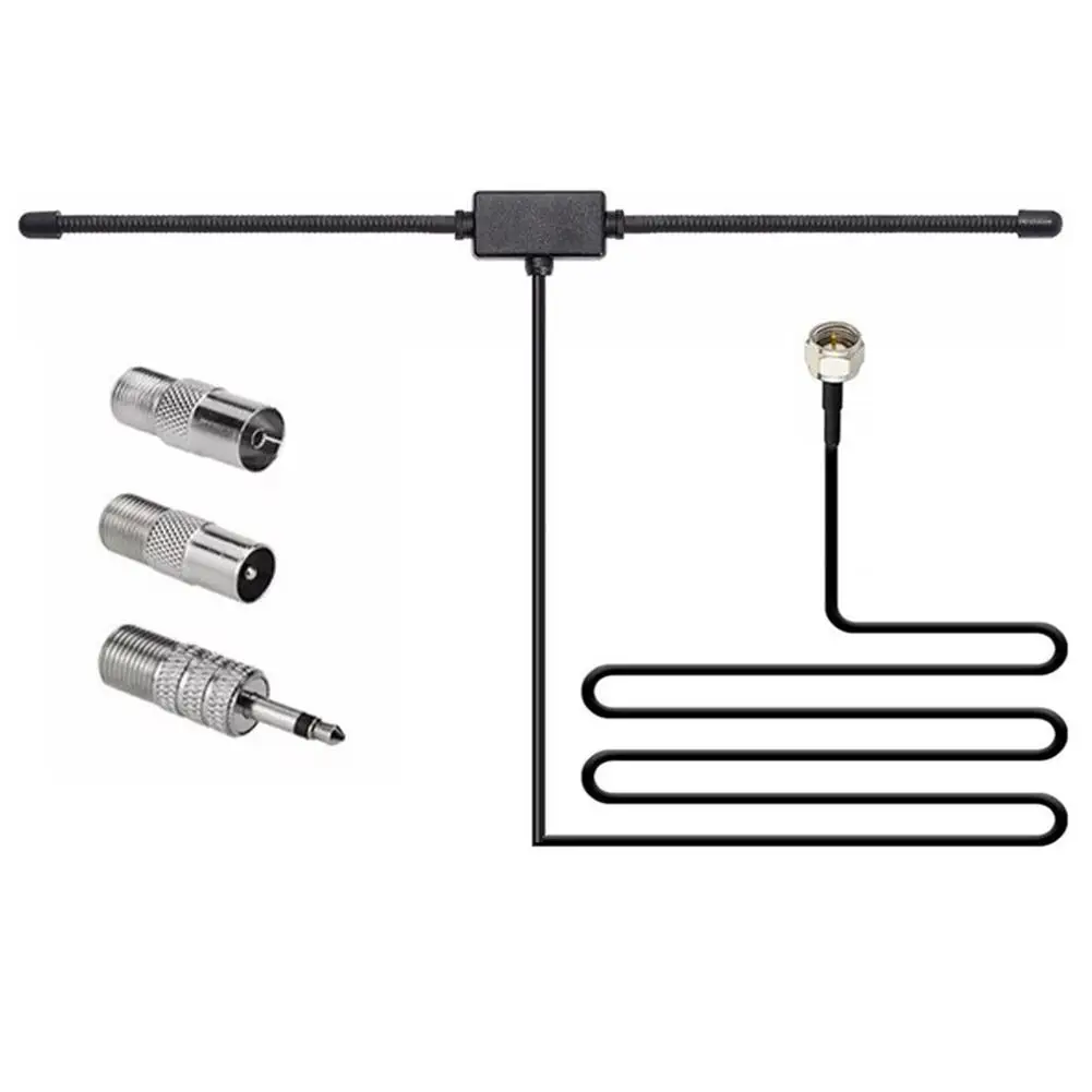 12DBI High Gain FM Radio Antenna with 3M Cable Universal 3.5mm Interface Car Home Stereo Receiver Antenna