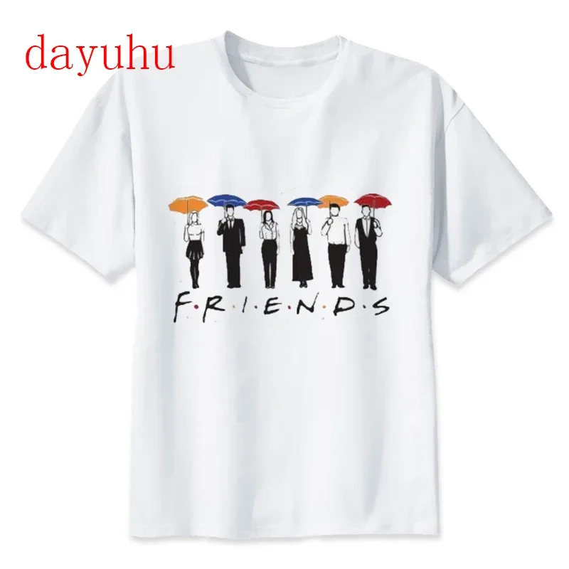 2024 Friends Tv Show Y2k Funny Cartoon T Shirt Women Ullzang Streetwear T-shirt Fashion 90s Anime Tshirt Casual Top Tees Female image 4