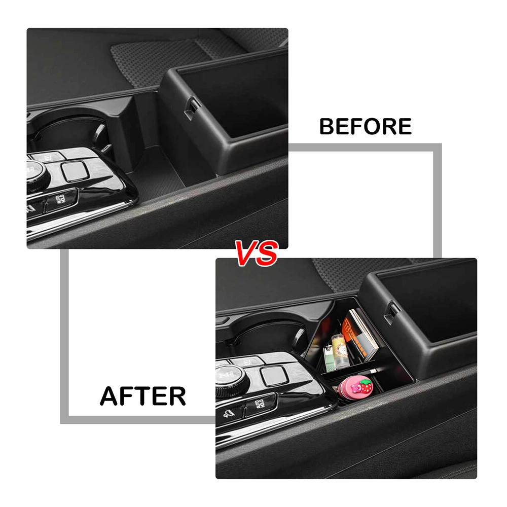 Center Console Organizer Tray for Kia Sportage 2023 2024 NQ5 Armrest Storage Box Car ABS Accessories Center Console Storage Box
