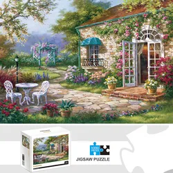 Puzzle da giardino da 1000 pezzi per adulti Giochi di decorazioni per la casa Divertimento per la famiglia Puzzle da pavimento Giocattoli educativi per bambini