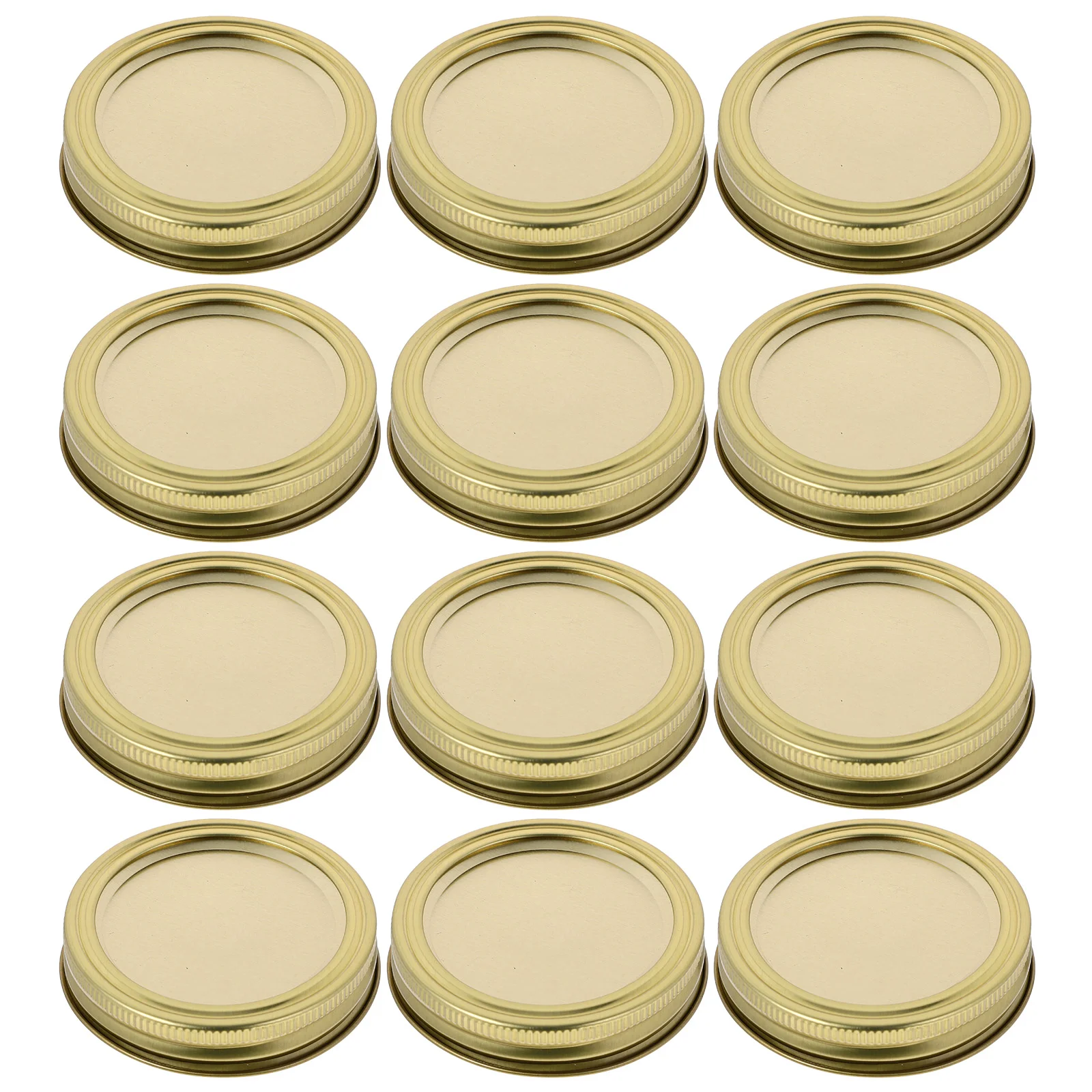 12 Set Household Kerr Jar Lids Mason Jars Canning Rings Regular Mouth Iron Professional