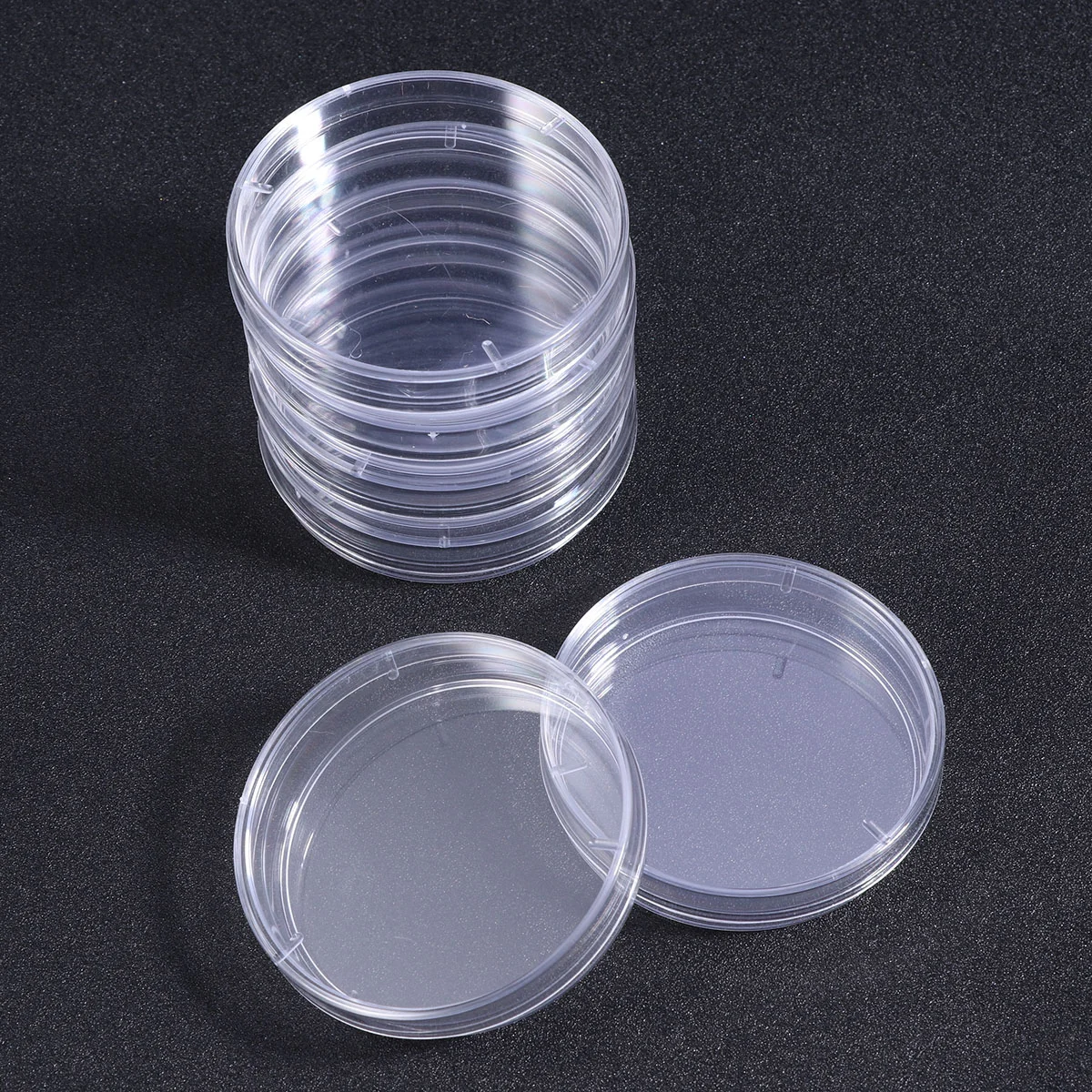 

20 PCS Agar Plates Mycology Plastic Petri Dish Dishes with Lid Specimen Serving Platter