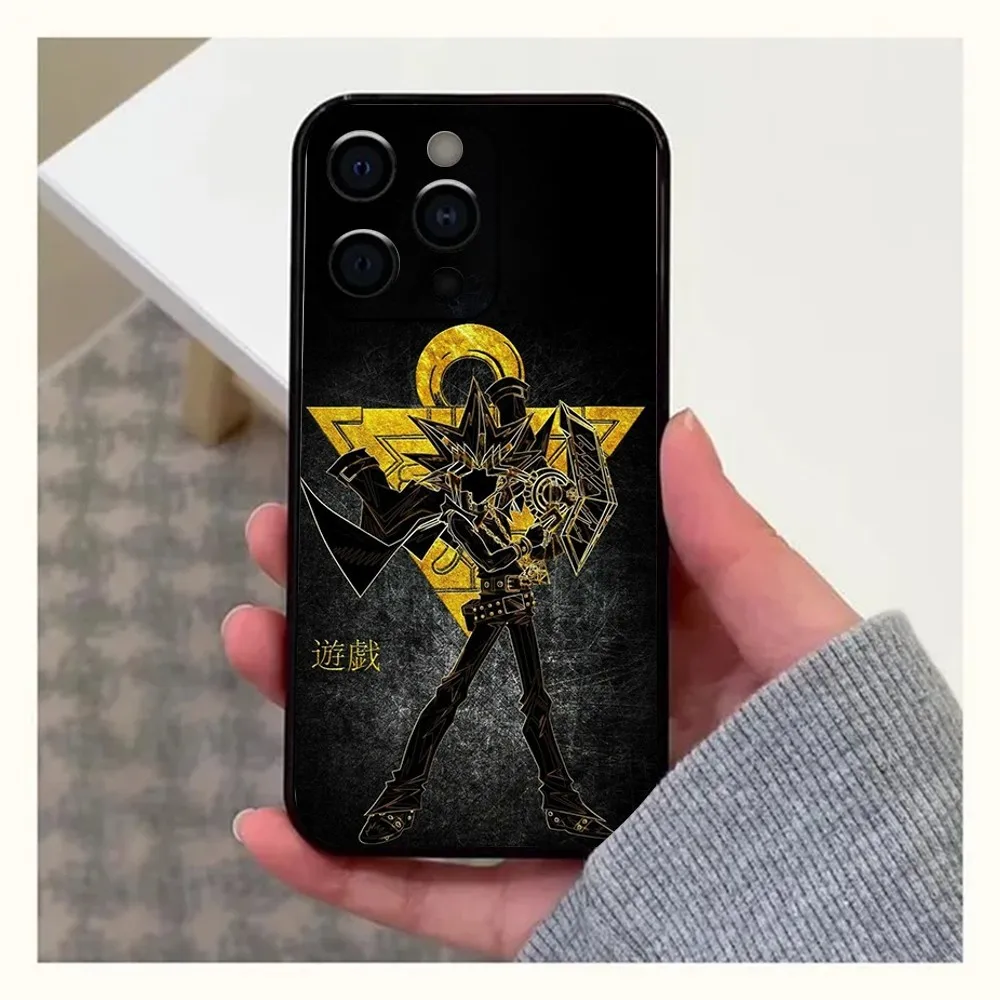 Anime Y-Yu Gi Oh Yugioh Phone Case For Apple iPhone 15,14,13,12,11,Pro,X,XS,Max,XR,Plus,Mini Soft Black Cover