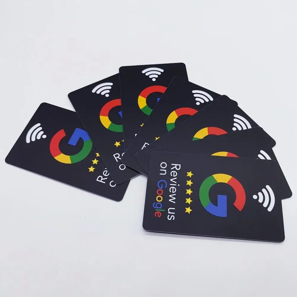 5 Stück Langlebige PVC Google-Bewertungs-NFC-Karten zur Steigerung Ihrer Online-Präsenz, PVC-Material – Detail 4