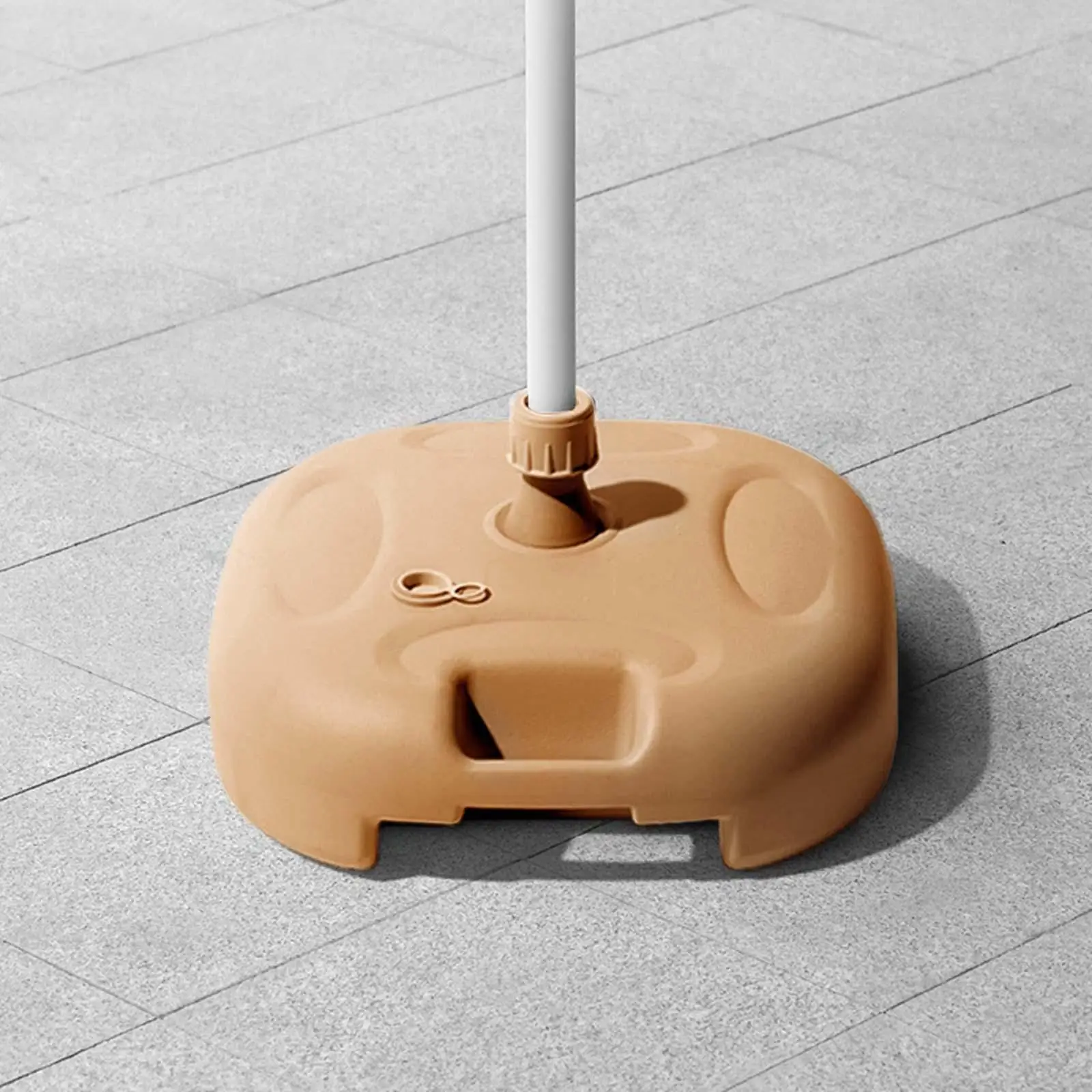 

Patio Umbrella Stand Base Square Heavy Duty Windproof Water Filled Umbrella Weight for Patio Market Summer Beach Outdoor Lawn