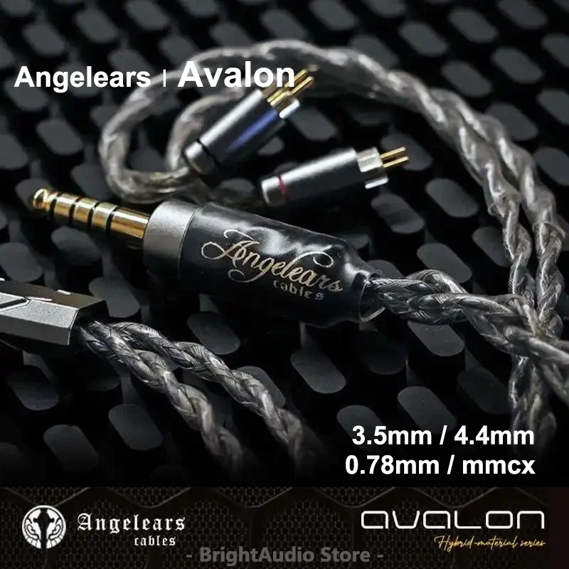 

Angelears Avalon Upgrade Earphone Cable Copper-Silver Alloyplated Square-Core Graphene Cable for Performer8 Blessing3 Dunu MK2