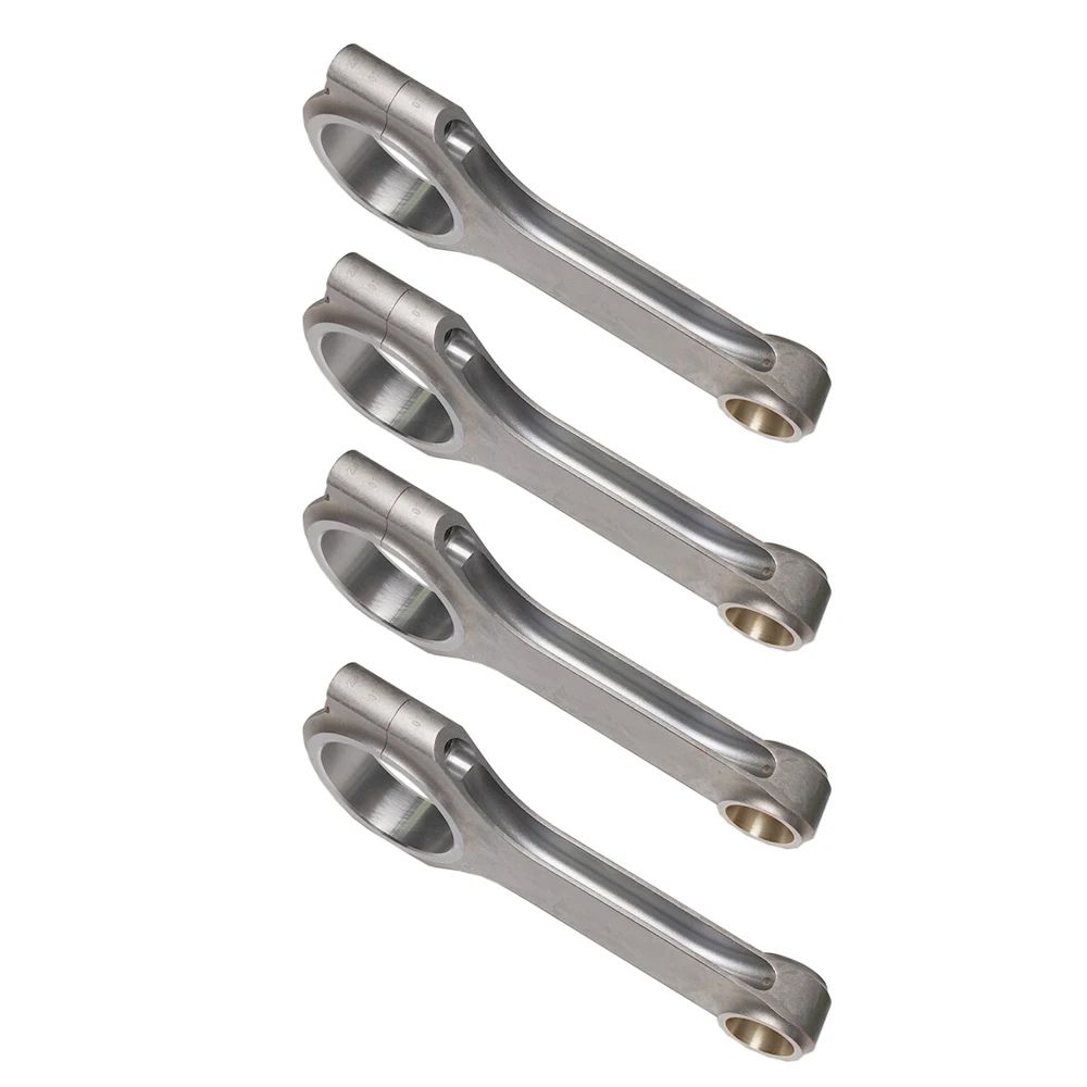 Auto Engine Parts Forged 4340 Connecting Rod Set 4 New Compatible for Honda for Acura for Civic K20 K20A2 K20Z1 K20Z3 No Bolts