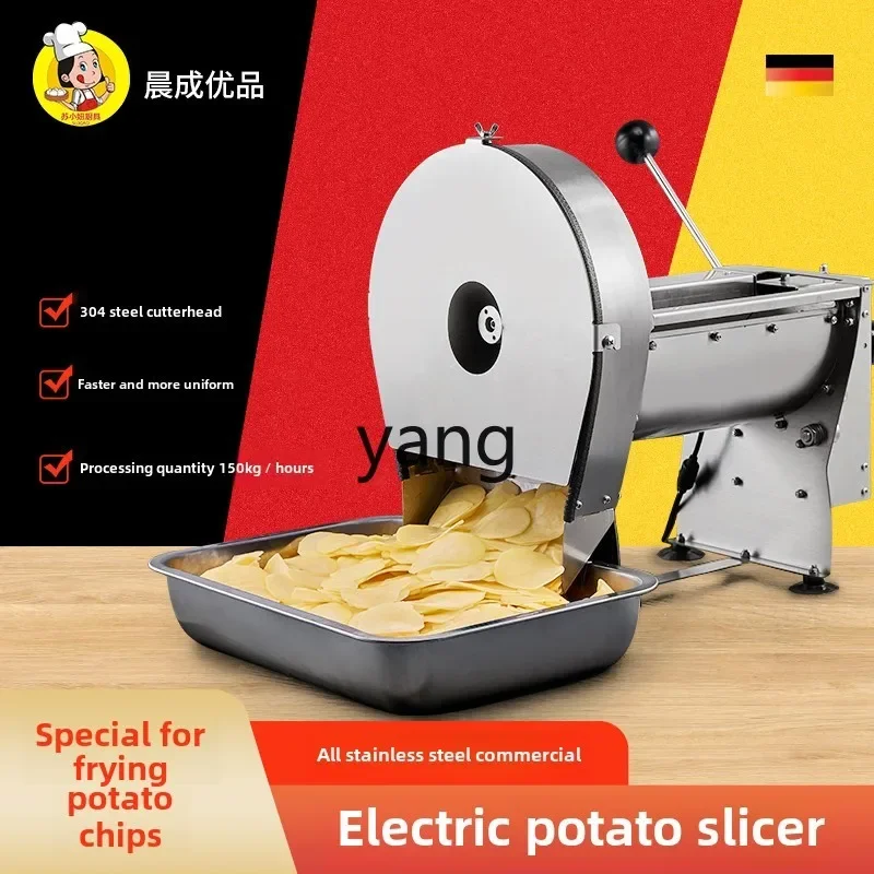 XYY Potato Chip Slicer Electric Potato Slicing Artifact Potato Chips Hand Crank