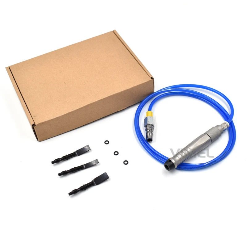 Dental Pneumatic Chise Air Scribe Engraving Pen with 3 Shovel for Plaster Removal Dental Lab Carving Tool