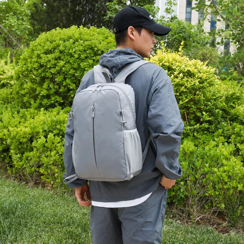 Backpack Cross-border New Outdoor Portable Foldable Backpack for Men and Women-water-splashing Large-capacity Leisure Travel Bag