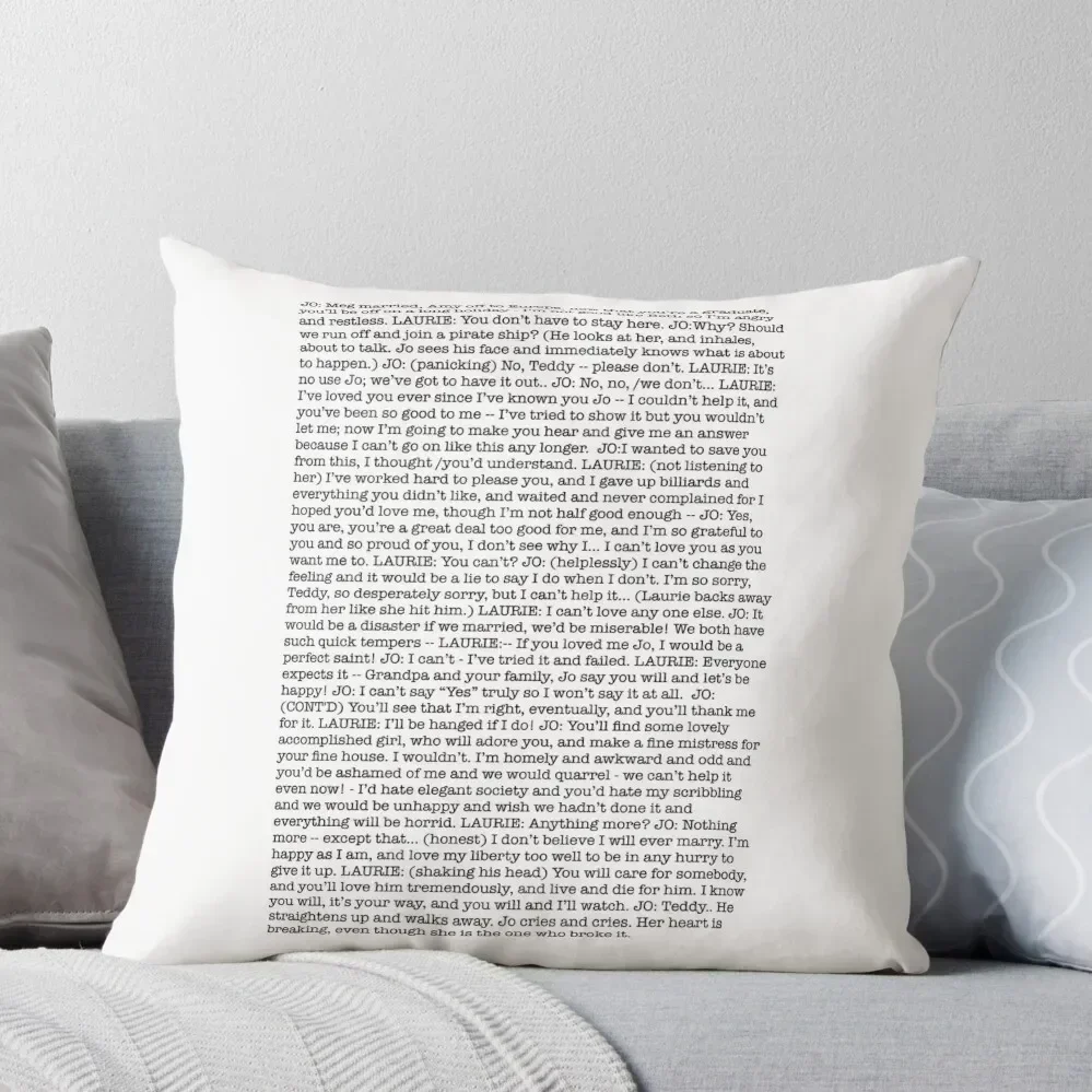 That One Scene In Little Women Throw Pillow Pillowcases Cushion Covers Sofa Christmas Covers For Cushions pillow