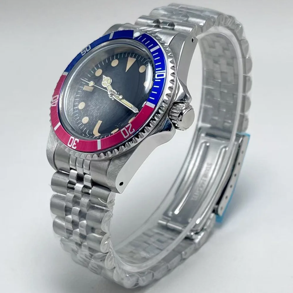 39.5mm retro diving men's wristwatch, Chinese NH35 automatic movement, 20MM strap, retro Submariner
