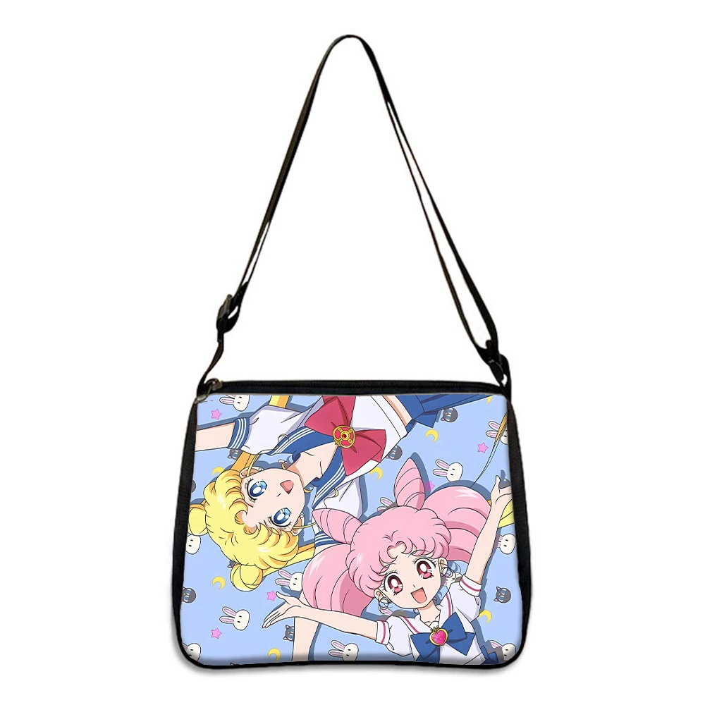 Sailors Moons Underarm Bags Cute Anime Terylene Single Shoulder Bags Fashion Kawaii Women Handbags Birthday Xmas Gifts