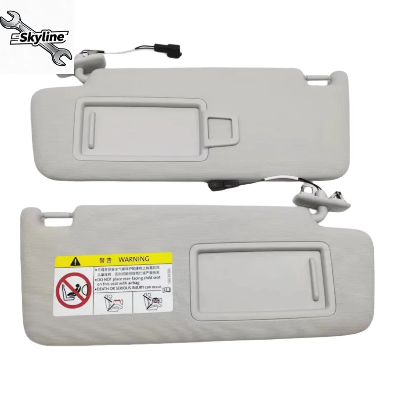 

1/2 шт. серый внутренний солнцезащитный козырек зеркало для макияжа 5G0857551 5G0857552