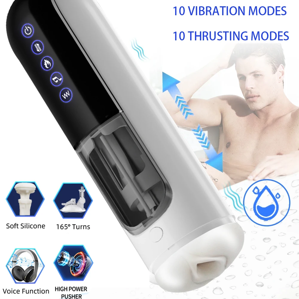 Male Automatic Vibration Scaling Sucking Masturbator Masturbation Cup Sex Toy Pockect Pussy Masturbator for Men Masturbate Cup