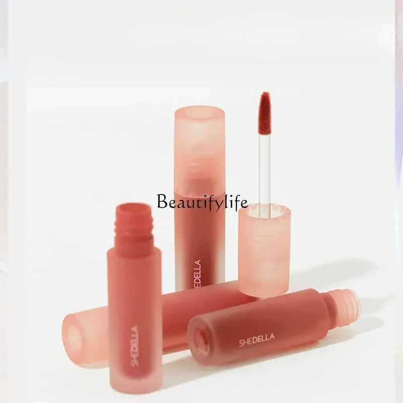 

Lip Mud Lip Lacquer Matte Finish Velvet Lip Gloss Cameo Brown Lipstick