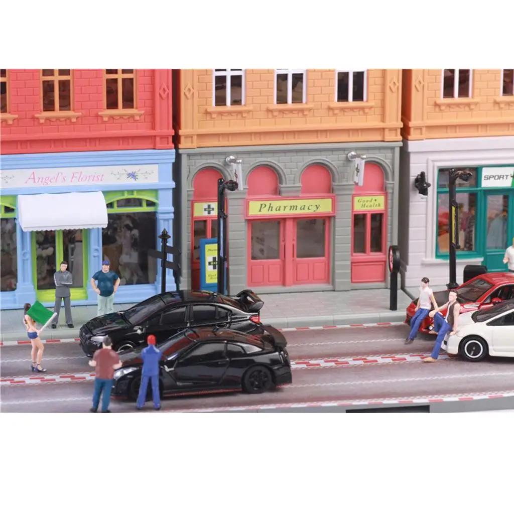 Miniature Models People Plastic 1 64 Scale Tiny Figure Scenery Building Model Kit Accessories for Diorama Layout