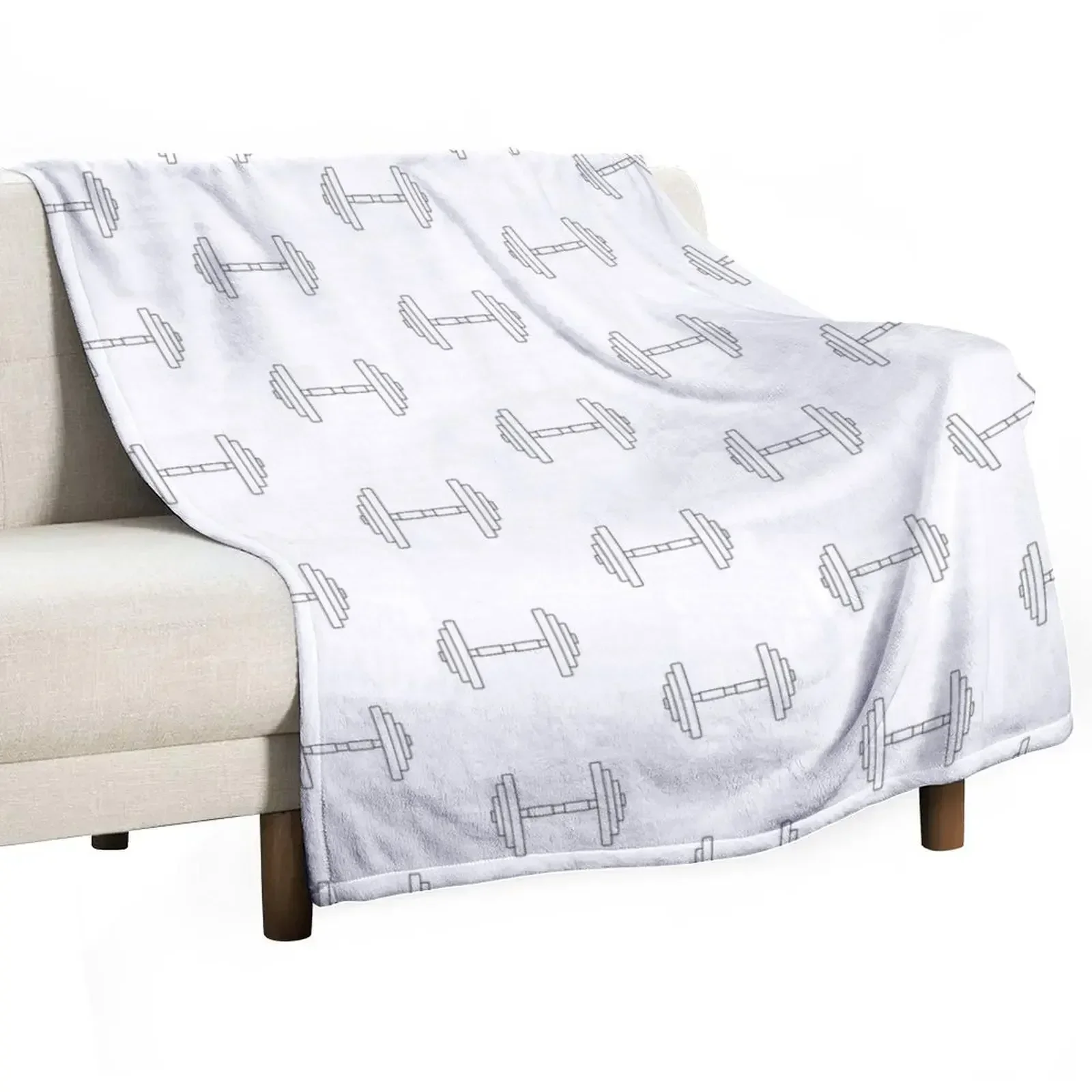 Dumbbell Throw Blanket for sofa Cute Thins Blankets