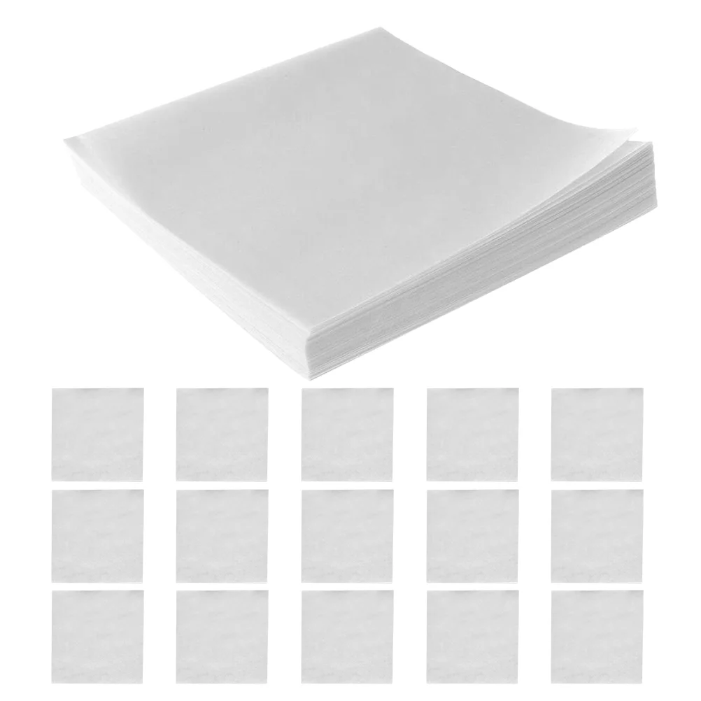 500pcs Non Absorbing Lab Weighing Paper For Chemical Analysis Double Sided Glossy Translucent Sheets For Laboratory Use Cellulos