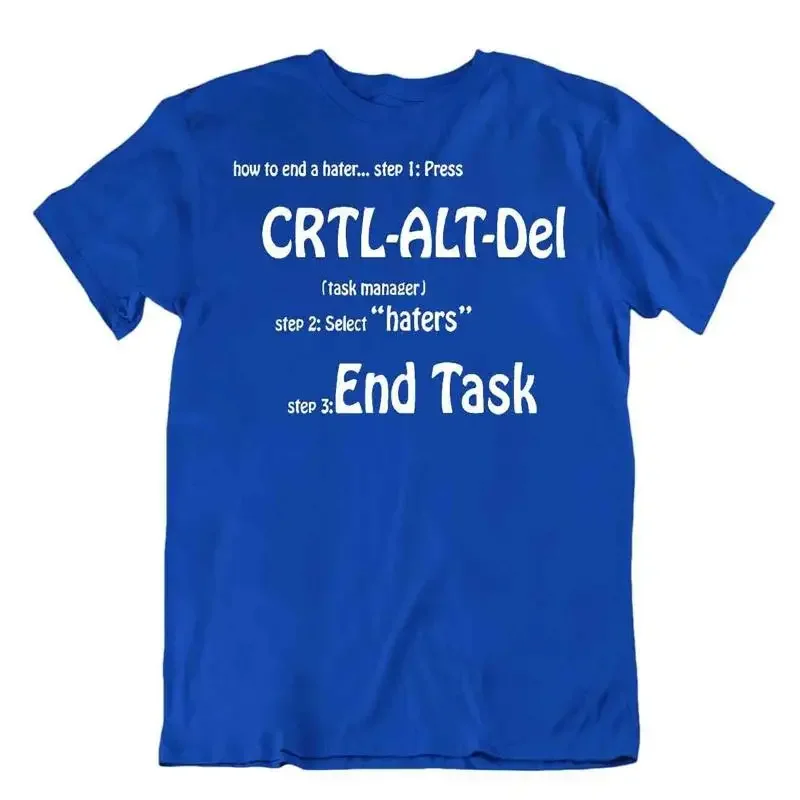 Crtl Alt Del Tshirt Programmer Humor T Shirt Wnd Task Tee Gift Shirt
