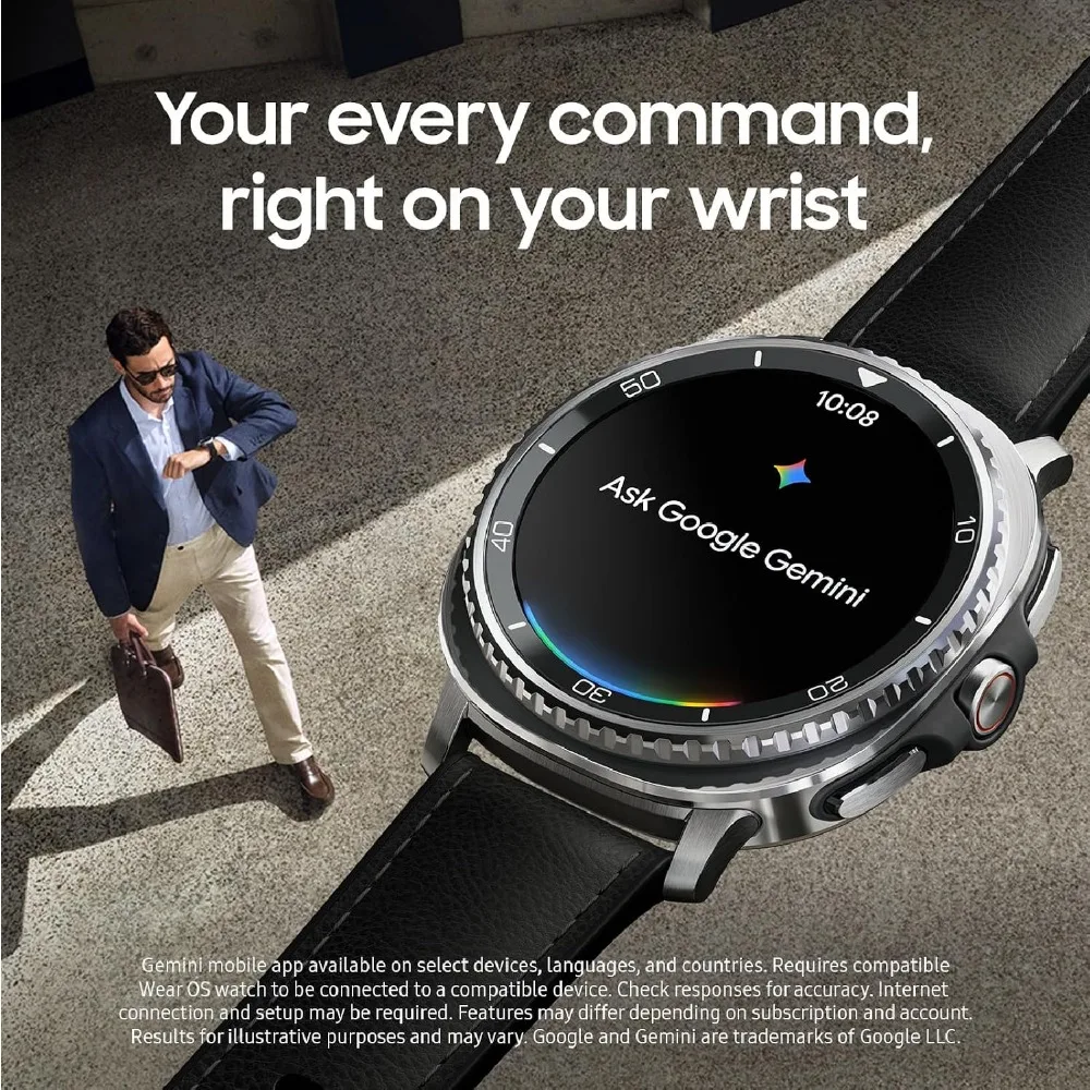 46mm Bluetooth Smartwatch with Cushion Design, Rotating Bezel, Sleep Coaching, Running Coach, Black view 3