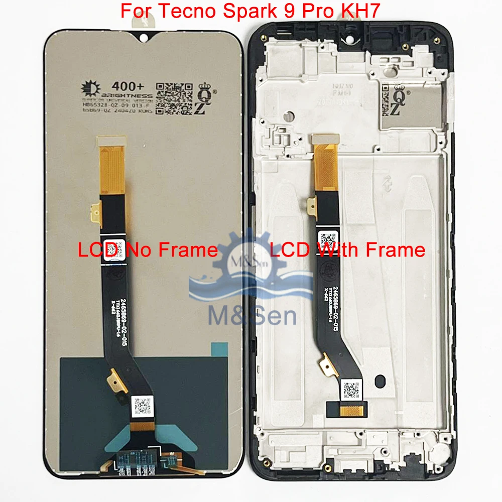 Tested For Infinix Smart 6 Smart 7 X6511 X6515 Display Screen Touch Panel For Tecno Spark 8C KG5k Spark 9 Pro KH7 Spark 10 Frame