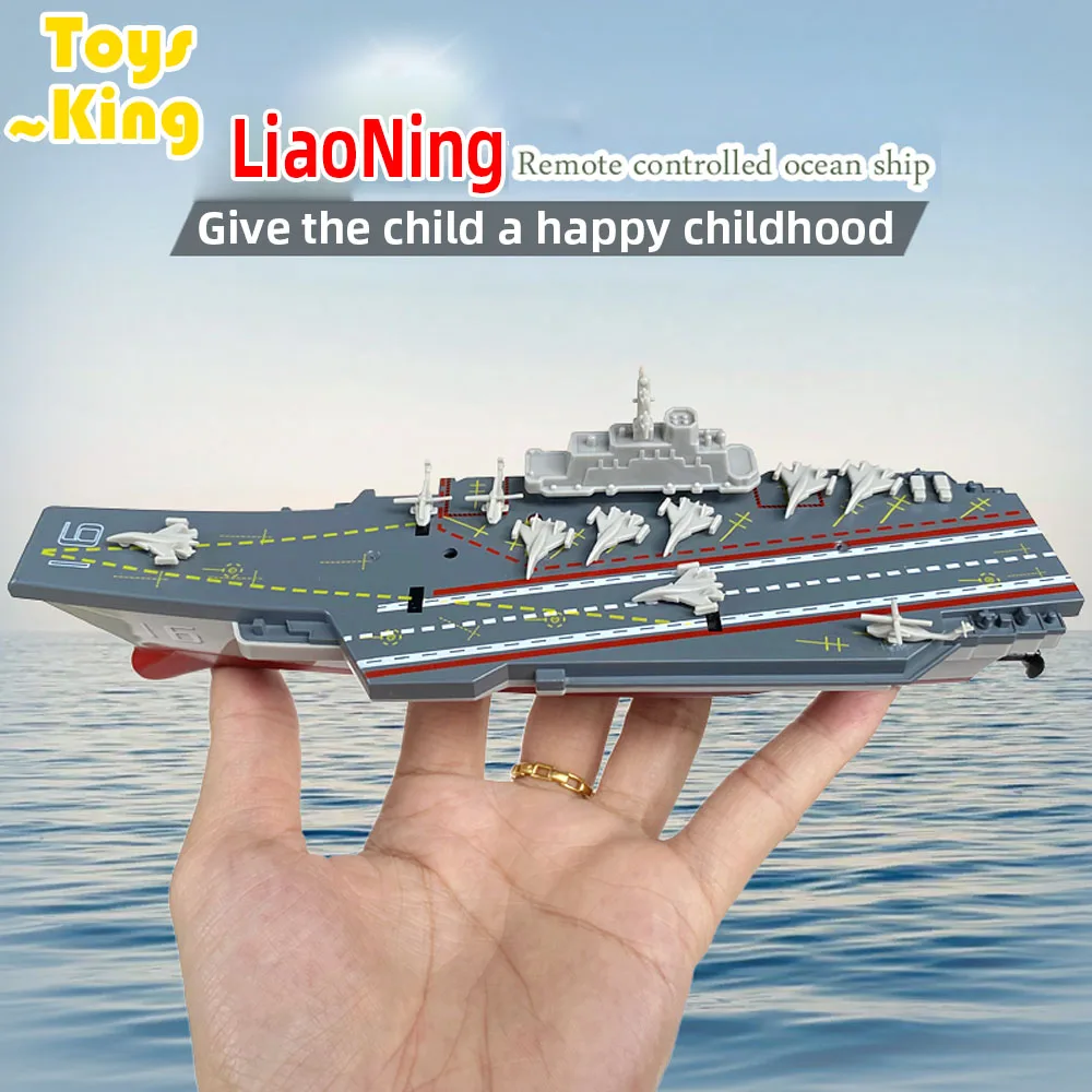 

RC Boats 2.4G MINI Liaoning Carrier Military Model Boy Electric Wireless Remote Control Boat Ship Toys for Kids Christmas Gifts