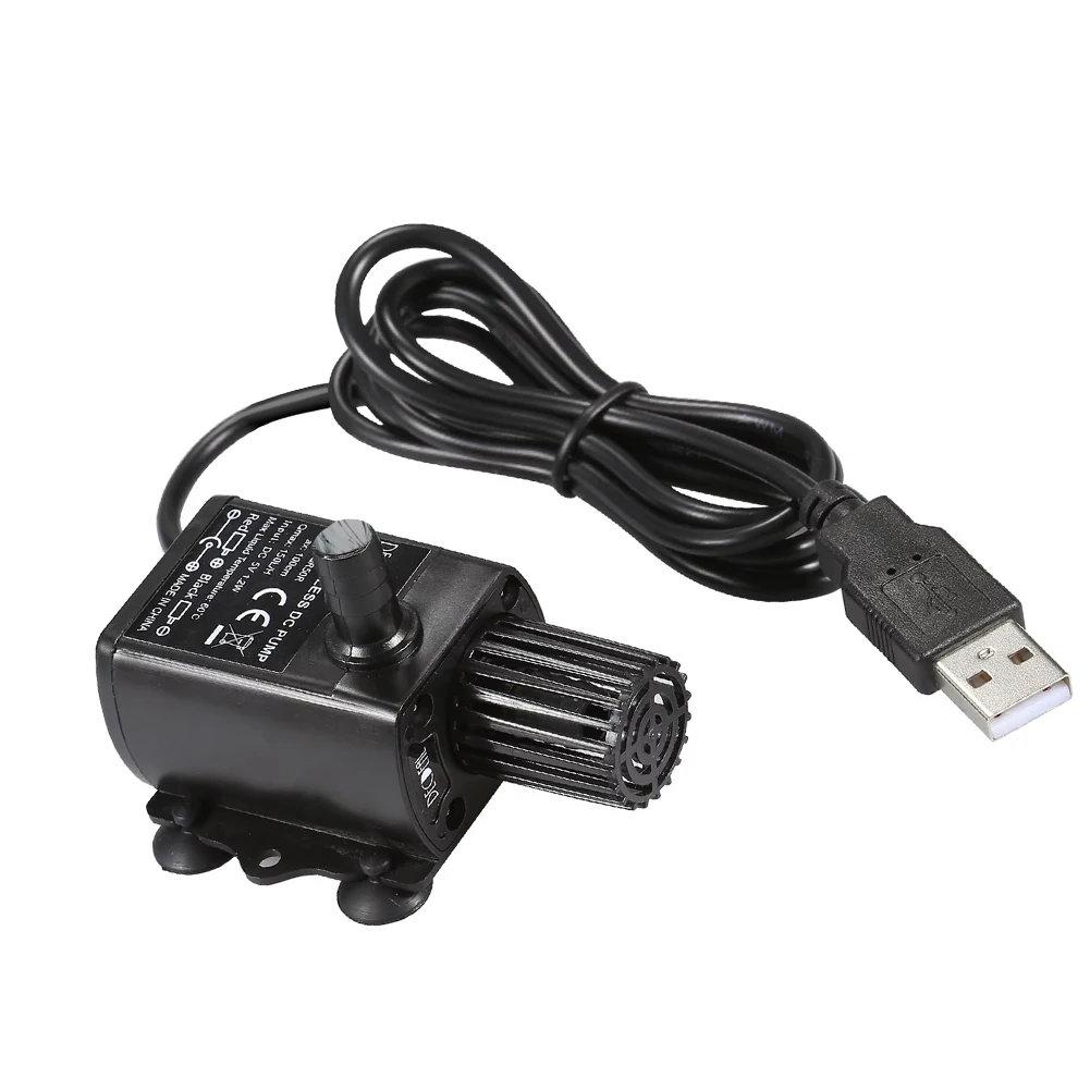 

Погружной бесщеточный водяной насос USB с фильтром, малошумный мини-водяной насос для аквариумов и испарительных охладителей