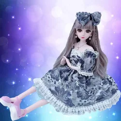 60cm Lifelike Fashion Girl Dolls Large Original Handmade 1/3 Doll Full Set 15 Jointed Doll Girls Toys for Children Kids Gift