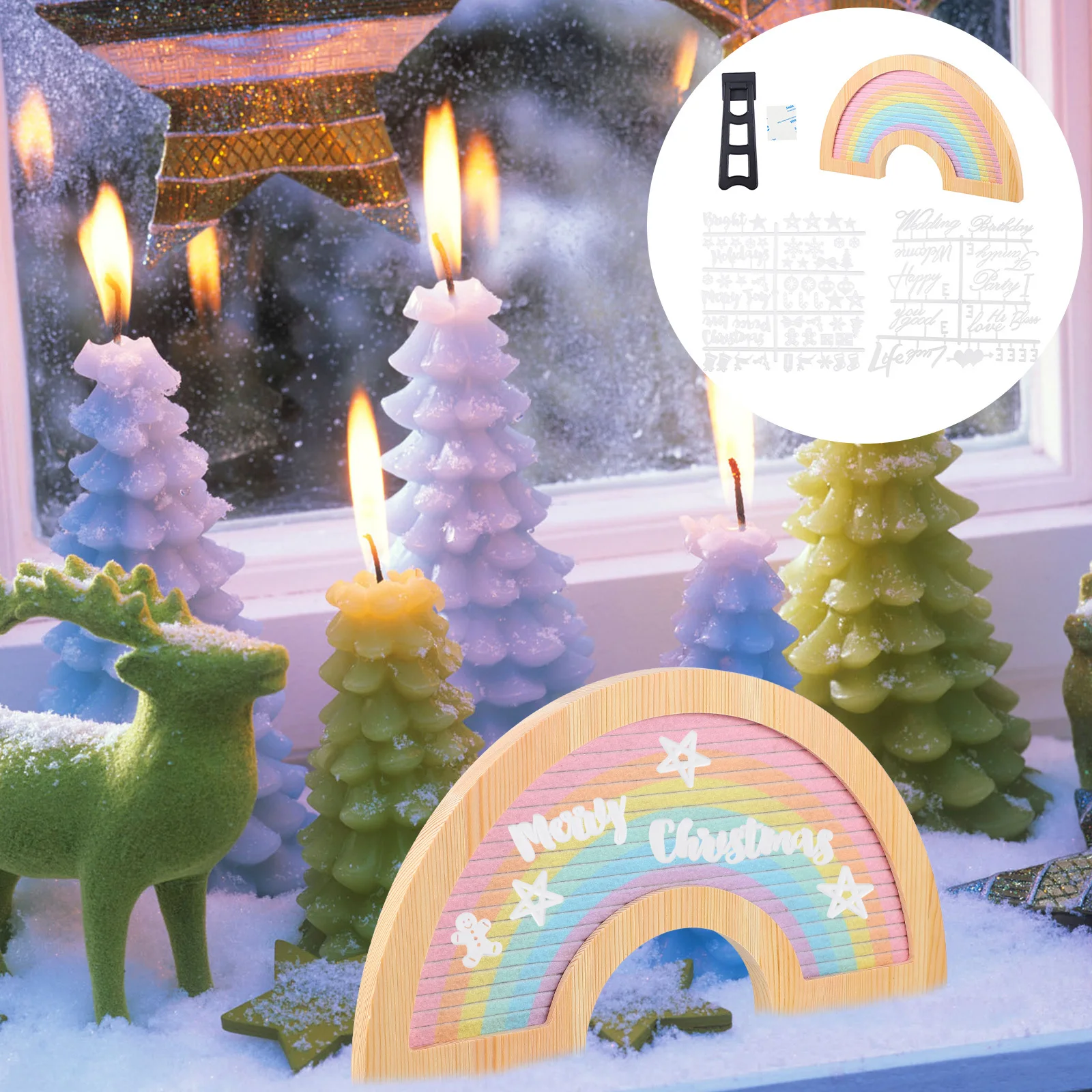 1세트 펠트 메시지 보드 DIY 글자 보드 정교한 디자인 홈 장식용 메시지 보드