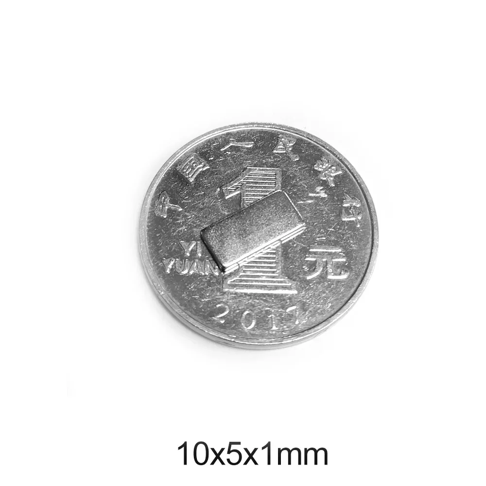 10x5x1 Small Rectangular Block Magnets 10x5x1mm For Home Refrigerators, Offices DIY 10*5*1