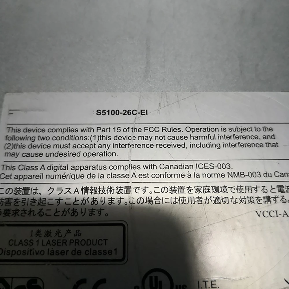 

1 шт. S5100-26C-EI 24-портовый гигабитный 4-портовый SFP оптический порт сетевой коммутатор управления